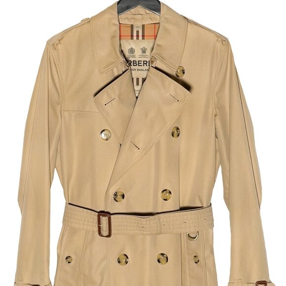 Burberry Beige The Kensington Double Breasted Long Trench Coat - Picture 3 of 12